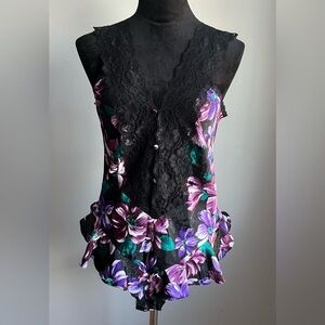 Vintage California Dynasty Floral/Lace Lingerie